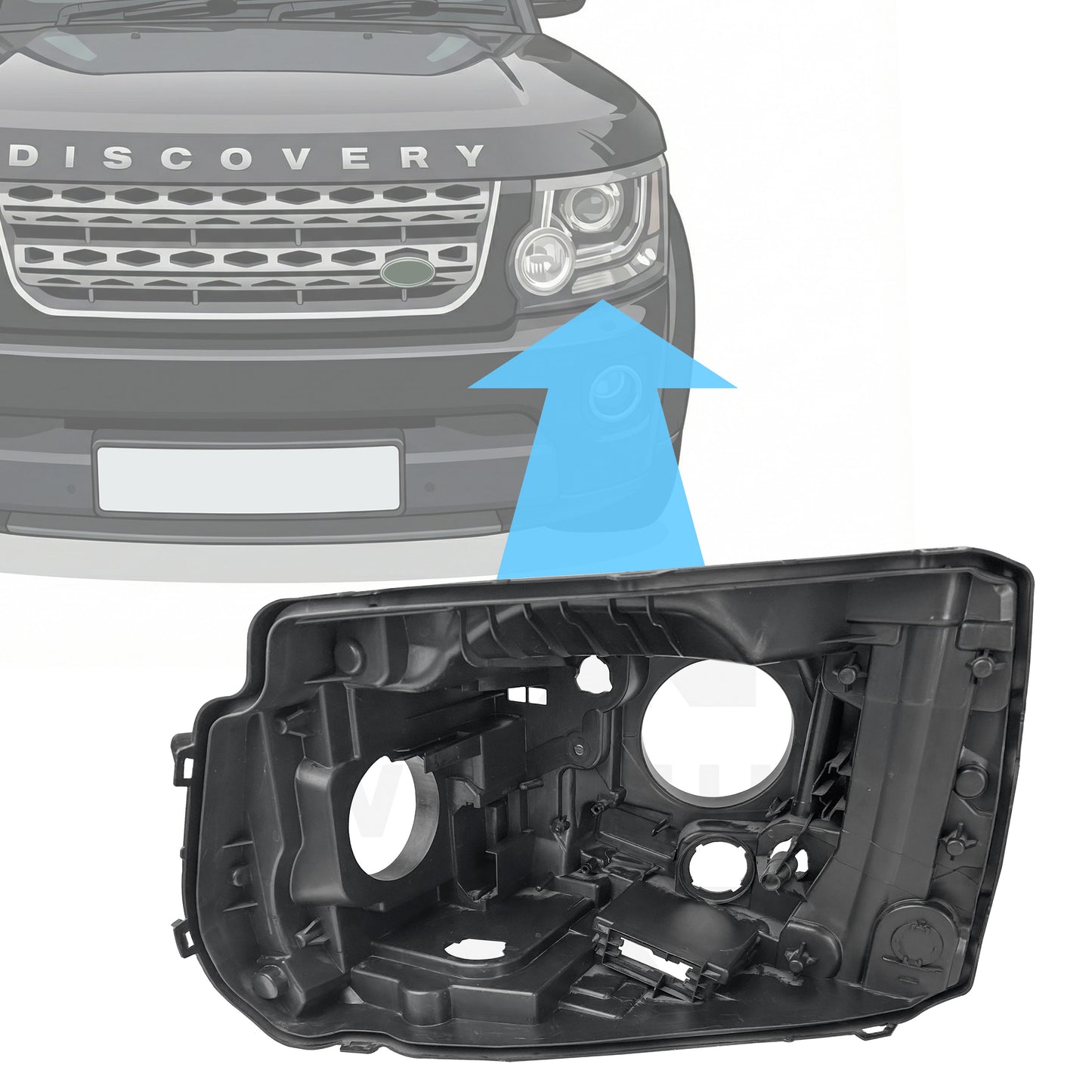 Replacement Headlight Rear Housing - Late Type - for Discovery 4 2014-2016 - LH
