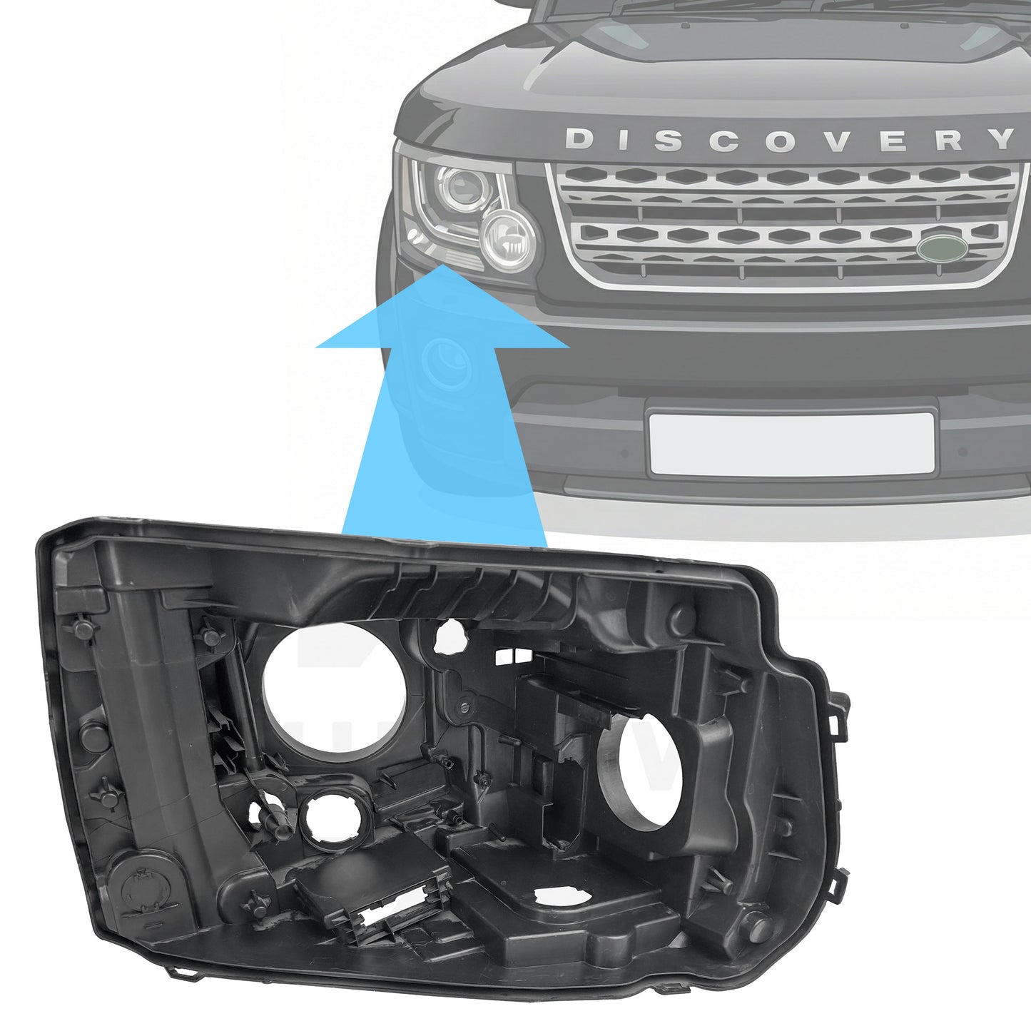 Replacement Headlight Rear Housing - Late Type - for Discovery 4 2014-2016 - RH