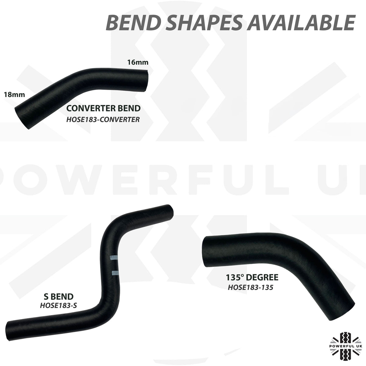 Rubber 135° Bend 16mm for Classic Kit Car