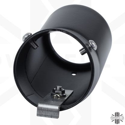Exhaust Tips for Land Rover Defender L663 (for 55mm exhaust) - Cerakote Glacier Black (for PETROL)