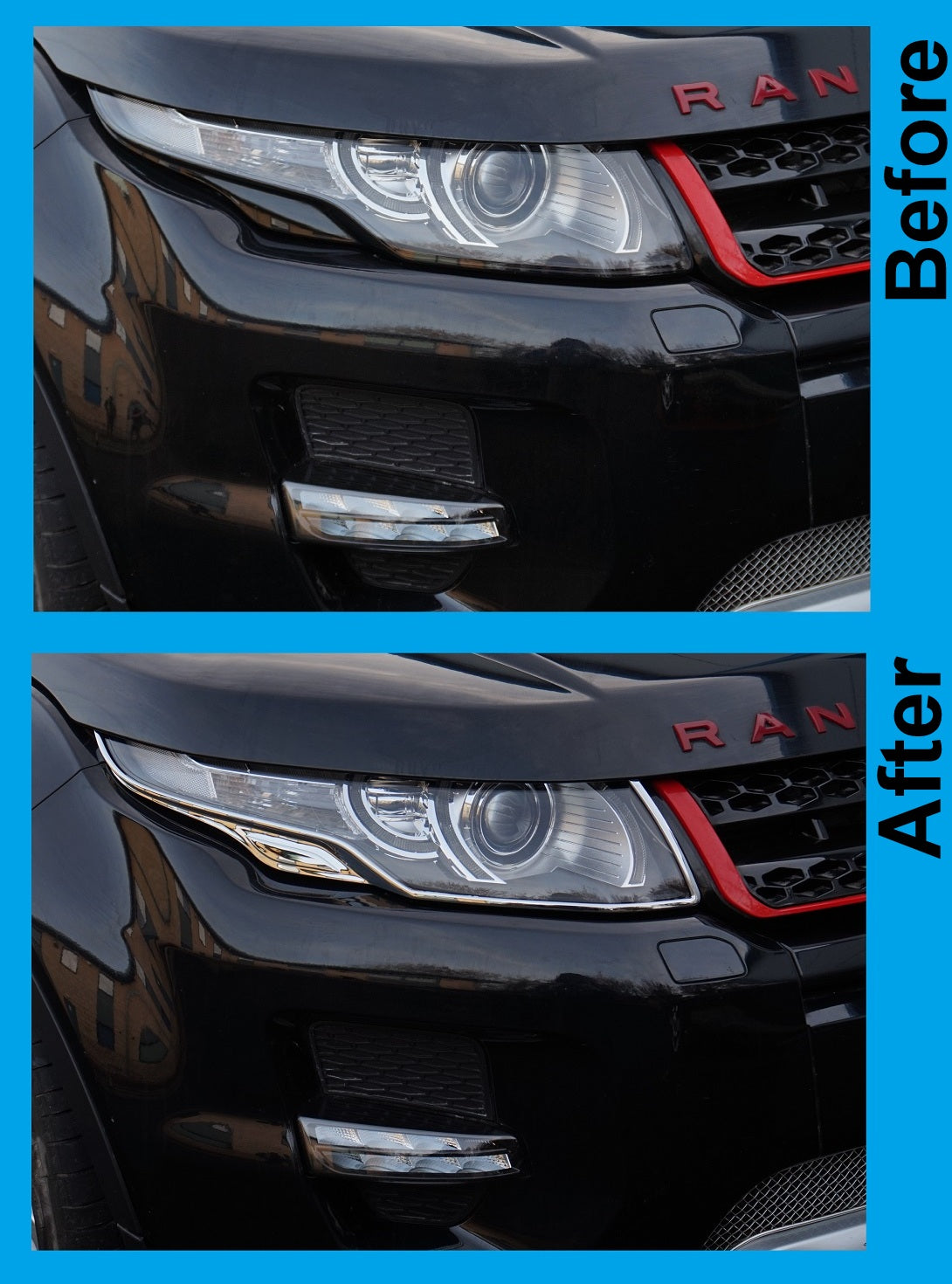 Headlamp Surrounds Chrome for Range Rover Evoque