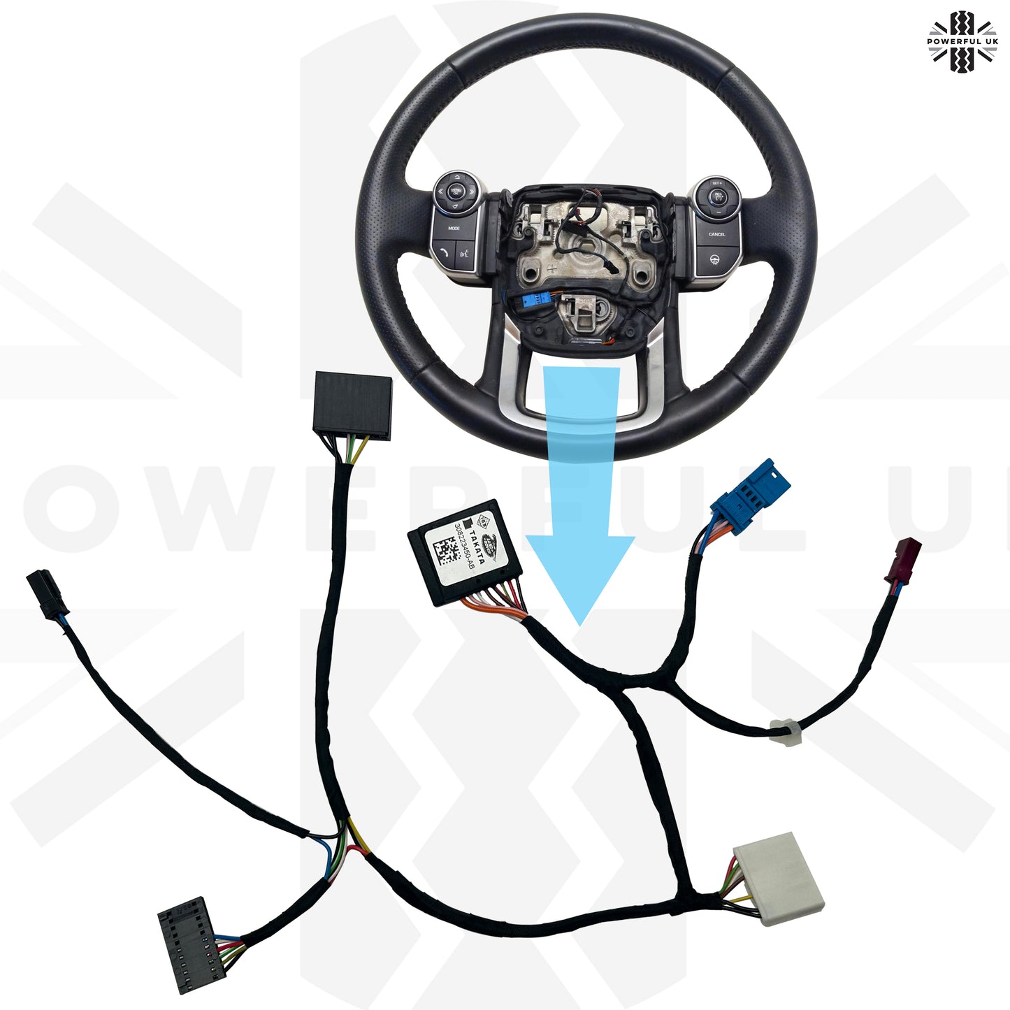 Genuine Heated Steering Wheel Module Loom for Range Rover Sport L494