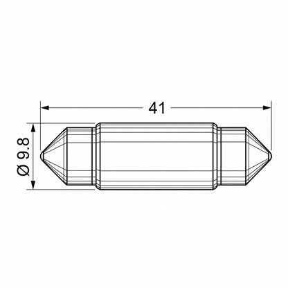 2x Hella 41mm LED Festoon Bulb