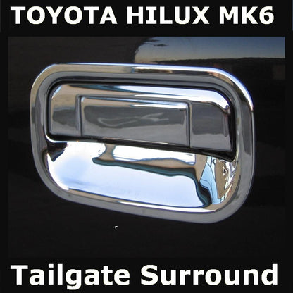 Chrome Tailgate Handle Surround - Smaller Type - Toyota Hilux Mk6/7