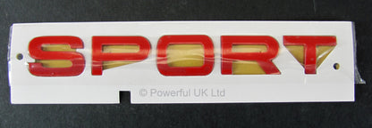 Red Tailgate Lettering - SPORT - for Range Rover Sport