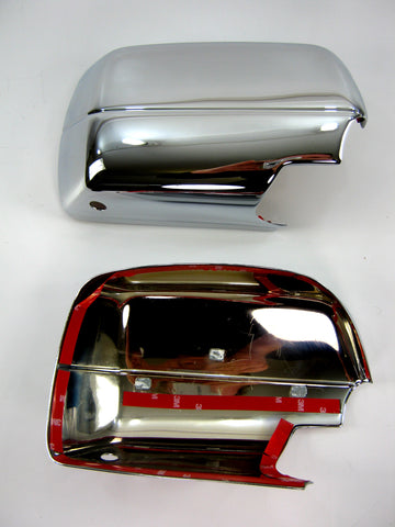 Tapas Cromadas Para Espejos Laterales De Range Rover L322 2002-2005 - Juego De 2 Piezas - Adhesivas