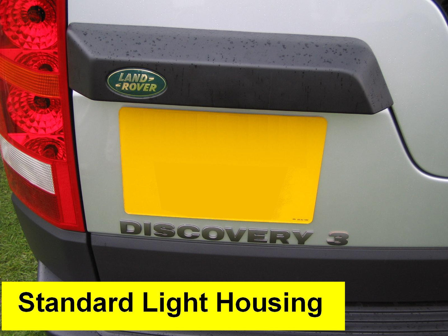 Tailgate Light Housing Cover - Stainless Steel (Front Face) - for Land Rover Discovery 3