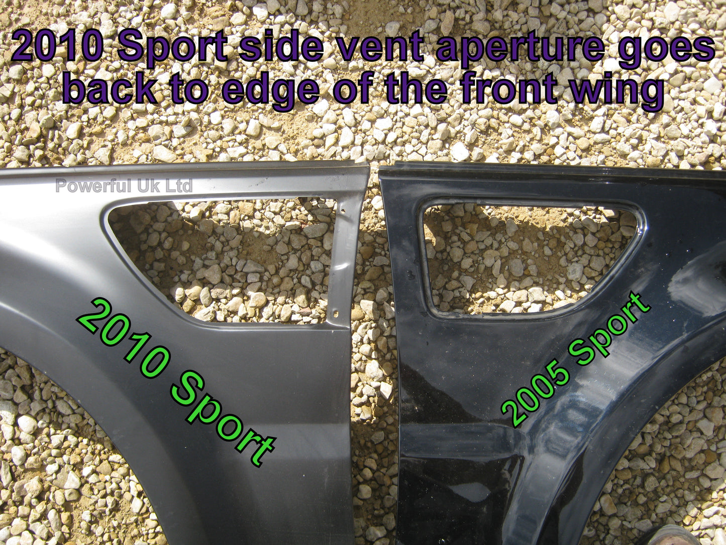 Side Vents - Black/Silver/Silver for Range Rover Sport 2010