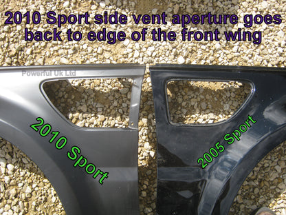 Side Vents - Black/Silver/Silver for Range Rover Sport 2010