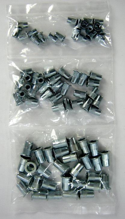 M4 M5 M6 Rivet Nut Selection Pack (80 pcs)