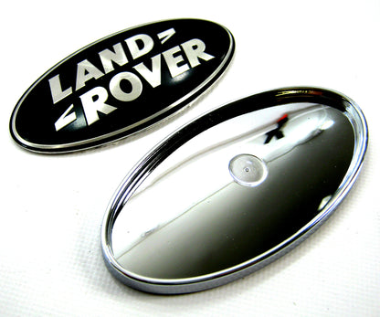 Black & Silver Badge on Chrome Plinth for Range Rover L322