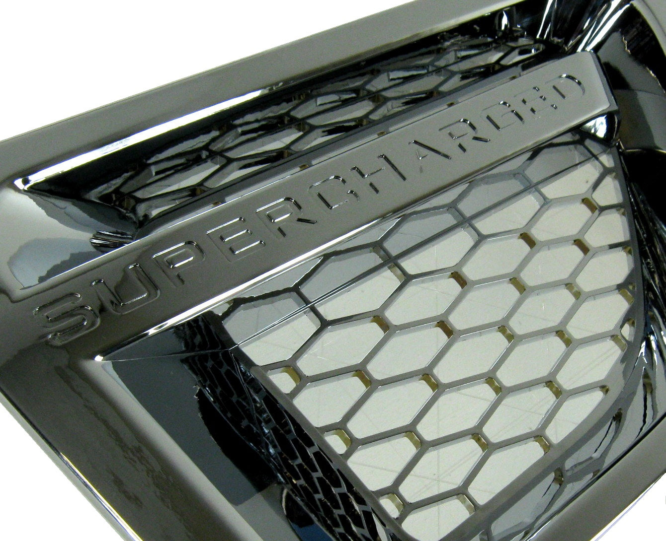 Side Vents SUPERCHARGED Style - Full Chrome for Range Rover Sport
