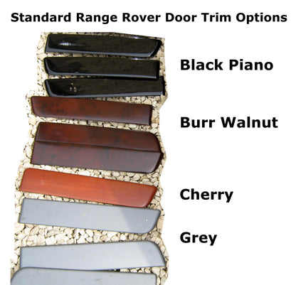 Door Card Inserts (4pc) for Range Rover L322 2006-12 - Black Carbon