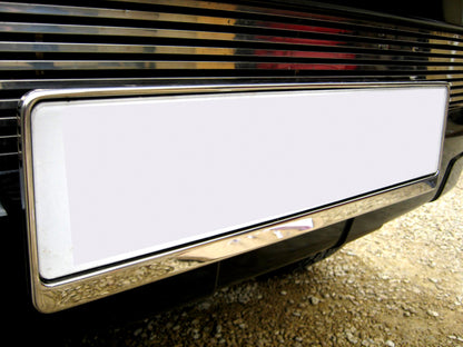 Chrome Front Number Plate Surround ( Stainless Steel ) for Toyota Hilux Mk6