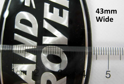 Genuine Front Grille Badge - Black & Silver - for Land Rover Discovery 5