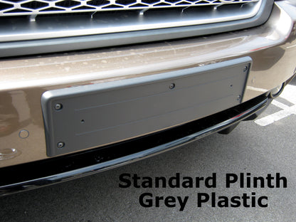 Front Number Plate Plinth - Black - for Range Rover L322