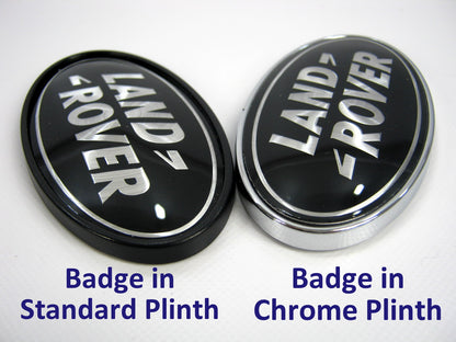 Black & Silver Badge on Chrome Plinth for Range Rover P38