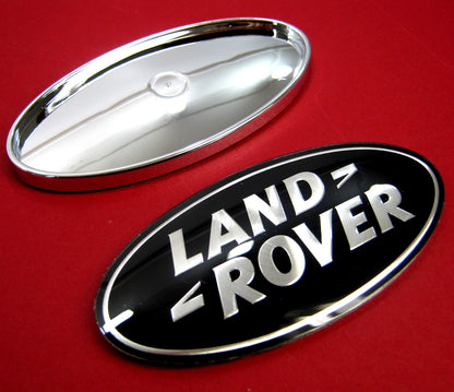 Black & Silver Badge on Chrome Plinth for Range Rover L322