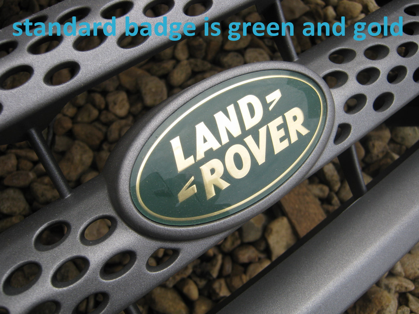 Genuine Front Grille Badge - Black & Silver - for Range Rover Sport L320 Supercharged