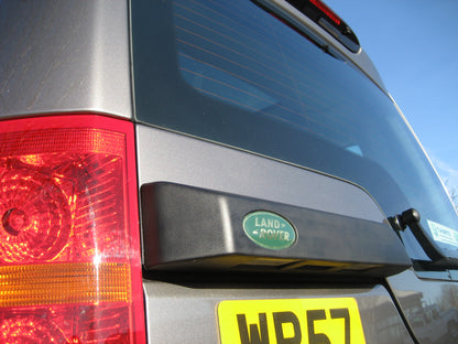 Genuine Rear Door Badge - Black & Silver - for Land Rover Discovery 3