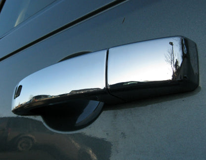 Door Handle covers for Land Rover Discovery 3 fitted with 2 pc Handle - Value Range - Chrome