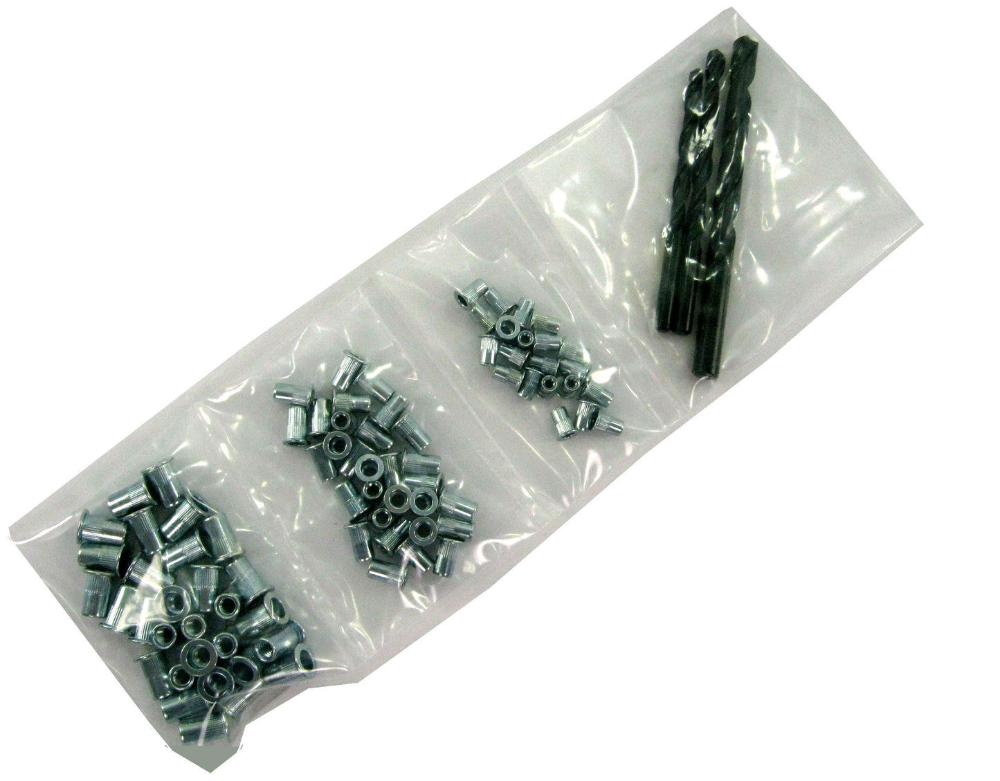 M4 M5 M6 Rivet Nut Selection Pack (80 pcs) + Drills