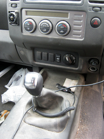 Manual Gear knob - Smooth Napa Leather & Alloy for Nissan Pathfinder