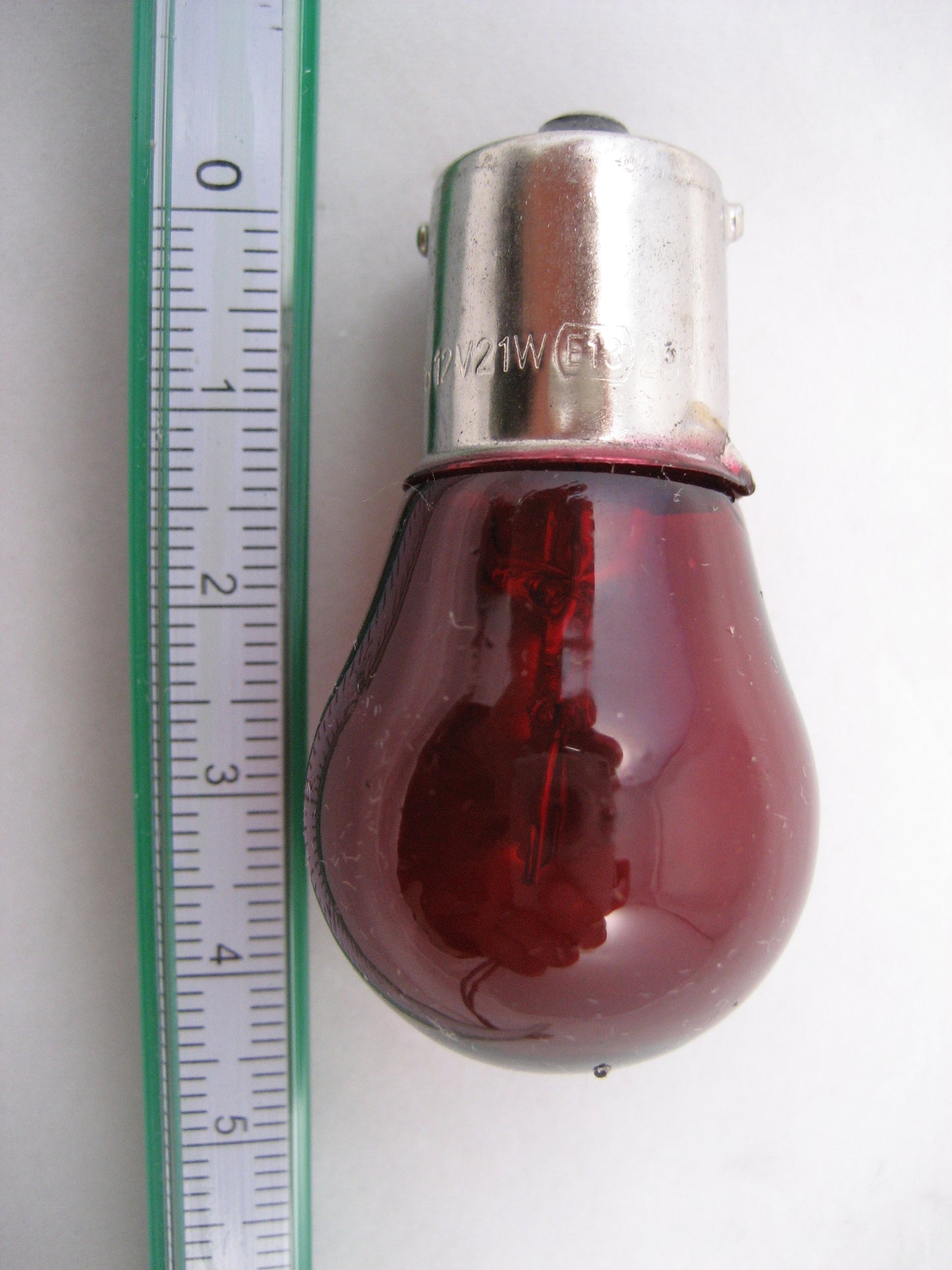 BA15s RED Fog Light Bulb 12v 21W