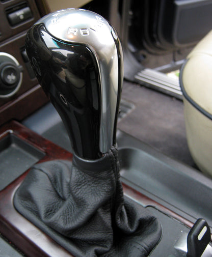 Gear Knob for Range Rover L322 with Chrome Insert - Lined Oak