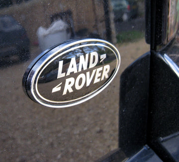 Chrome Noir Gris Aile FENDER Union Jack Badges pour Land Rover Discovery