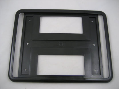 Number Plate Surrounds FRONT + REAR -  Black - for Land Rover Discovery