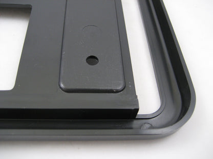 Number Plate Surrounds FRONT + REAR -  Black - for Land Rover Discovery