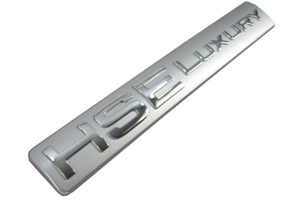 "HSE Luxury" Badge - Genuine - Silver / Chrome for Range Rover Sport