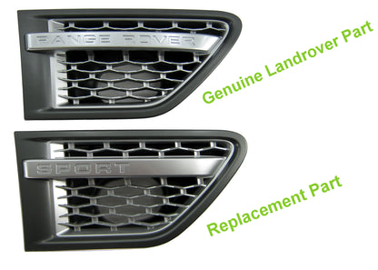 Side Vents - Grey/Silver/Silver for Range Rover Sport 2010