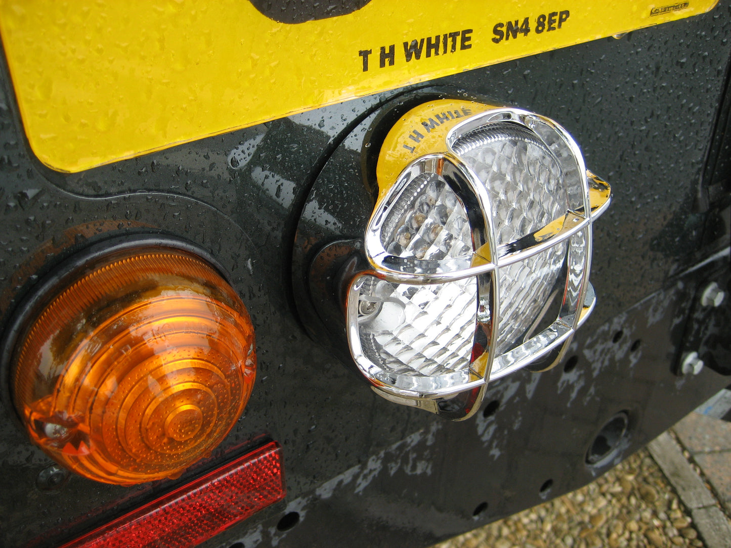 Rear Light Guard Chrome for Land Rover Defender NAS lamp