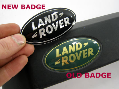 Genuine Rear Door Badge - Black & Silver - for Land Rover Discovery 3