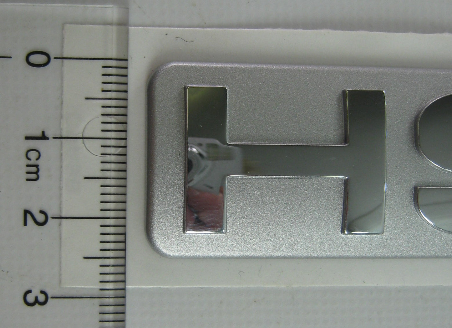 "HST" Badge for Range Rover Sport - Genuine - Silver / Chrome