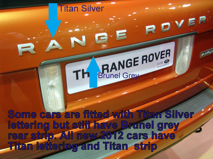 Rear Tailgate Trim Strip - Titan Silver for Range Rover L322
