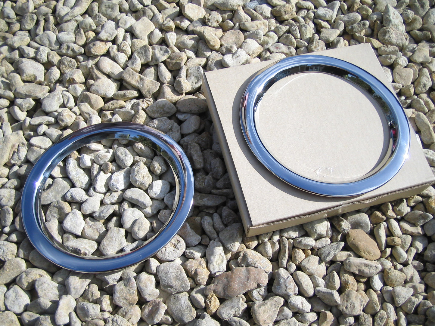 Fog Lamp Surrounds - Stainless Steel - for Nissan Navara D40