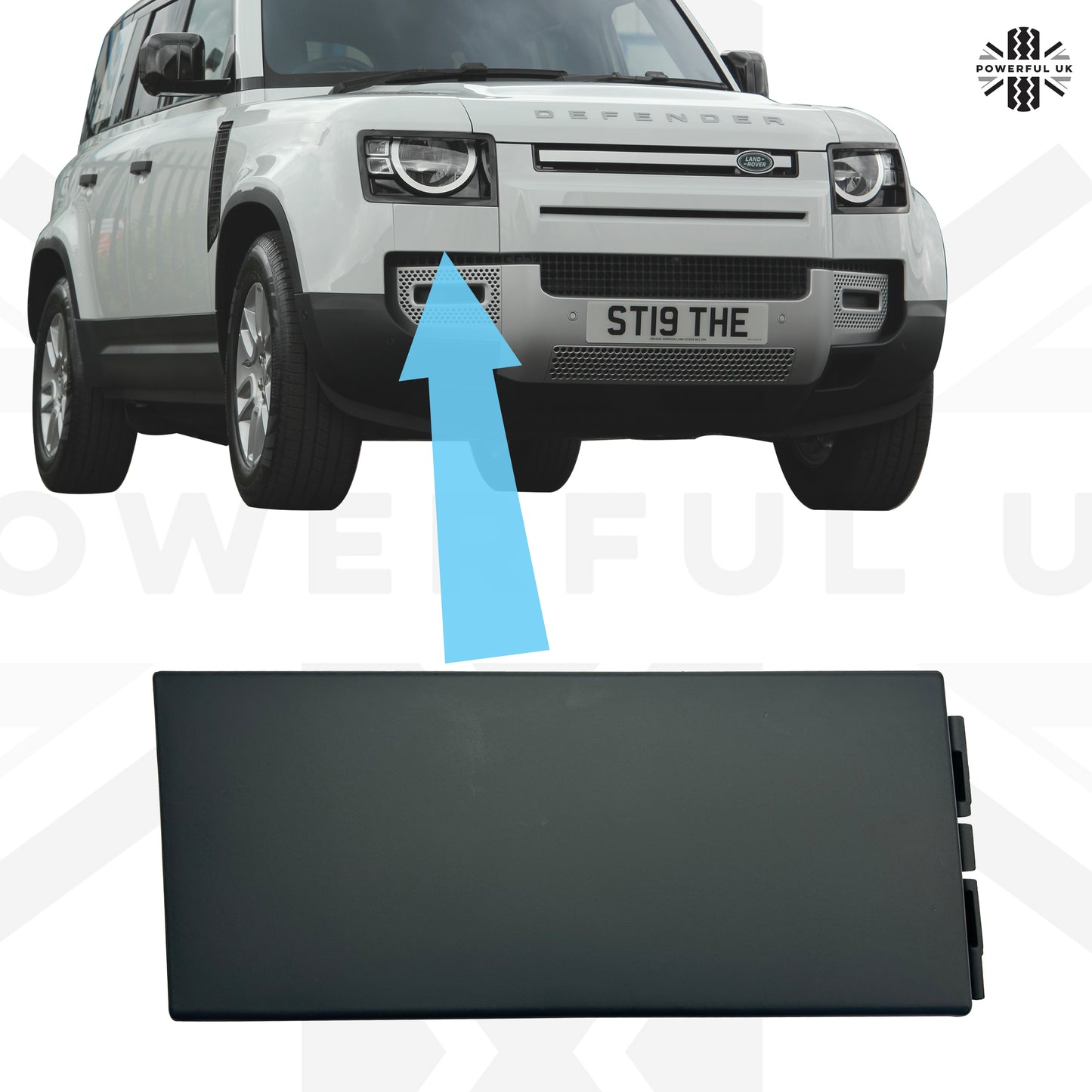Under Headlight Bumper Insert Panel for Land Rover Defender L663 - Right