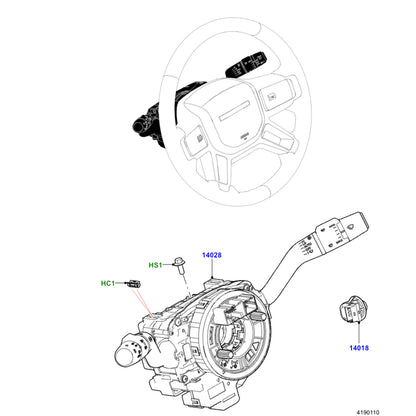 Genuine Steering Column Multi Switch for Land Rover Defender L663 (2020)