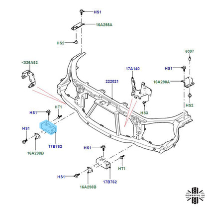 Front Bumper Crash Impact Metal Bracket for Range Rover L405 - Right