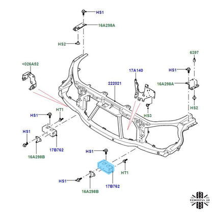 Front Bumper Crash Impact Metal Bracket for Range Rover L405 - Left