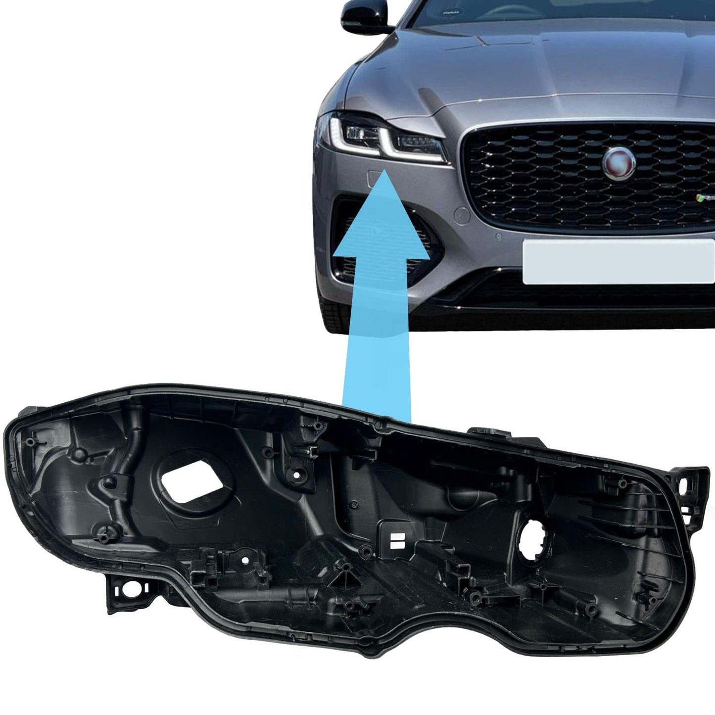 Replacement Headlight Rear Housing for Jaguar XF 2020+ - RH