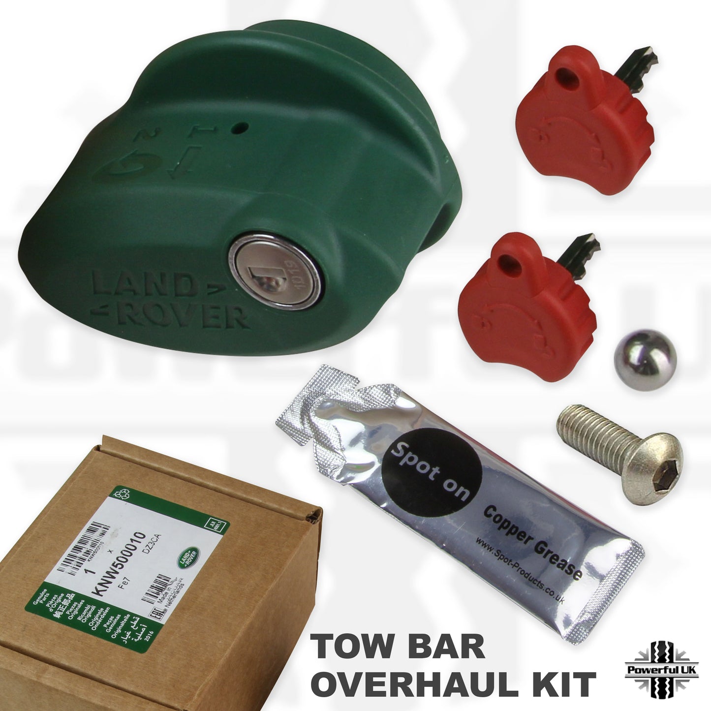 Tow Bar Overhaul Kit + lock & keys - 41mm Small Type (early) for Range Rover Sport L320