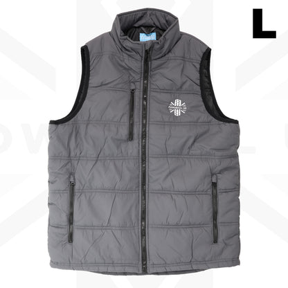 Embroidered Bodywarmer Powerful UK Ltd "Merch" - Grey - LARGE