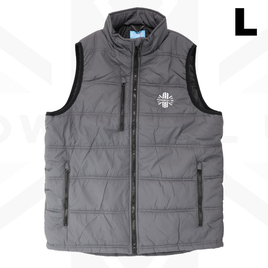 Embroidered Bodywarmer Powerful UK Ltd "Merch" - Grey - LARGE
