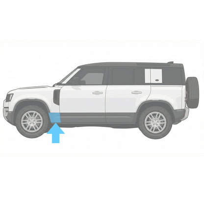 Gloss Black Lower Door Moulding for Land Rover Defender L663 - L1