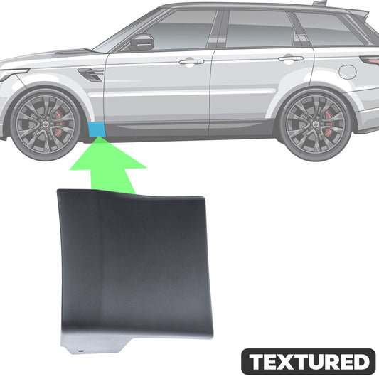 Lower Door Moulding in Textured Black - Front Left Small Section - for Range Rover Sport L494