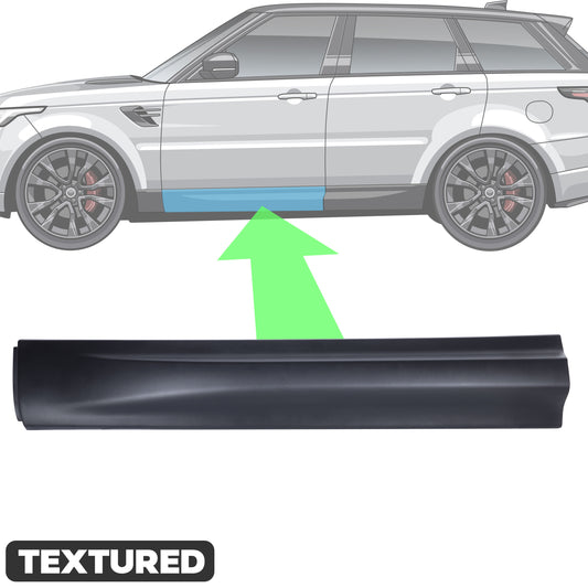 Lower Door Moulding in Textured Black - Left Front Door Section - for Range Rover Sport L494